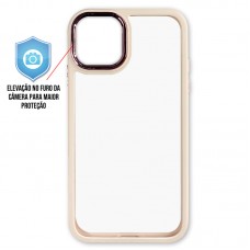 Capa iPhone 11 Pro Max - Clear Case Rosê